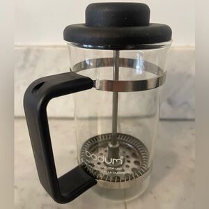Bodum 12 oz Single Serve Glass French Coffee Press - Black Brazil model